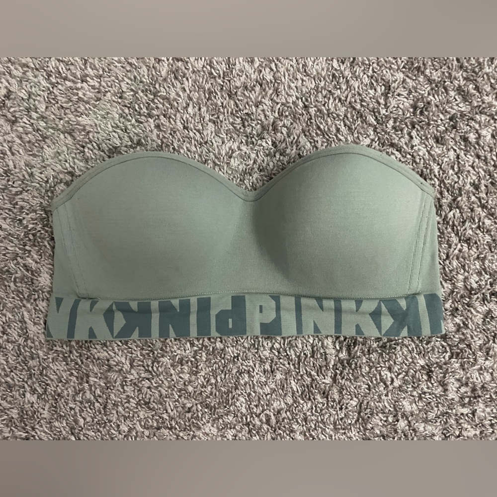 PINK strapless no wire bra